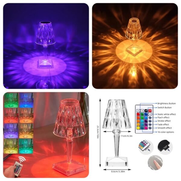Rose Diamond Table Lamp (Imported China 🇨🇳)