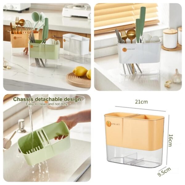 Acrylic Cutlery Holder (Random Colours)