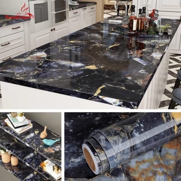 Black Marble Sheet 200x60cm