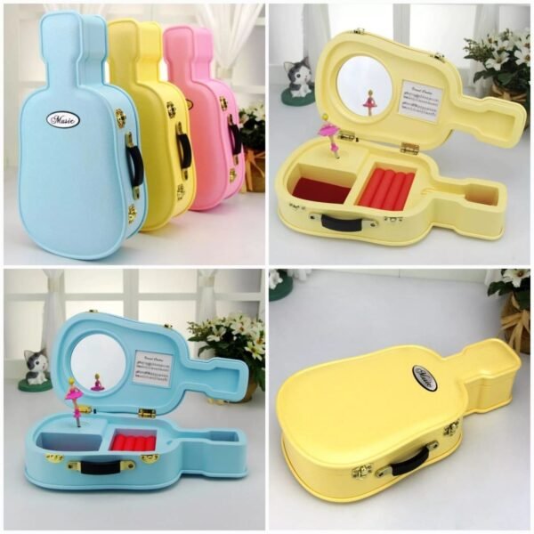 Guitar Violin Music Storage Box  (Box Packing) Random Colours