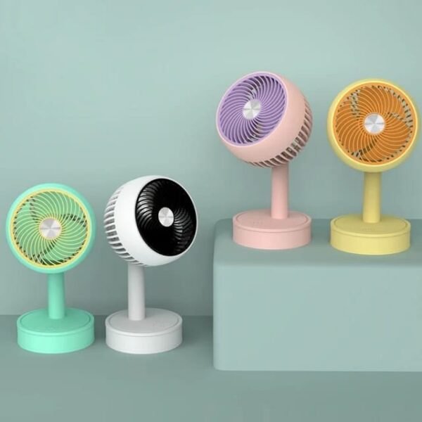 Mini Small Desk Fan Adjustable Rechargeable Fan For Office & Room