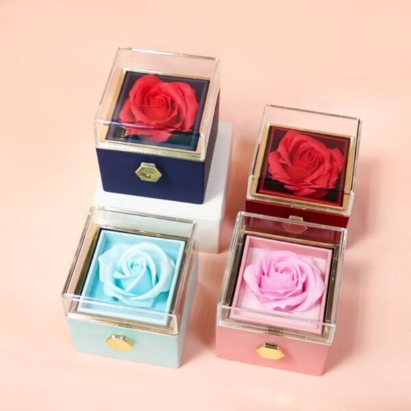 Best Wishes Ring Box(Premium quality)Include: Flower Ring holder Box with boxBest Wishes Bag
