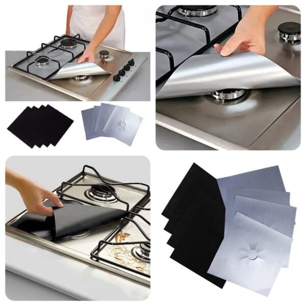 Stove Paper (4pcs Set) Available Colour Silver & Black