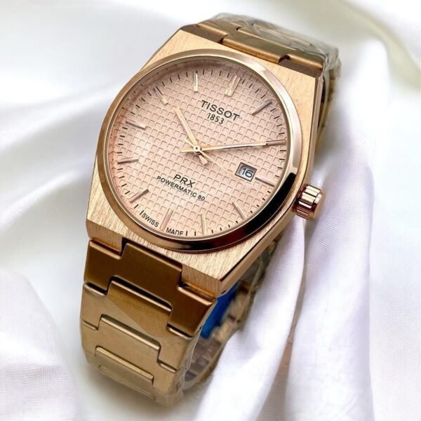 New Arrival
Tissot PRX Stainless Steel Watch Copper Gold  (Date Working)(With Box)