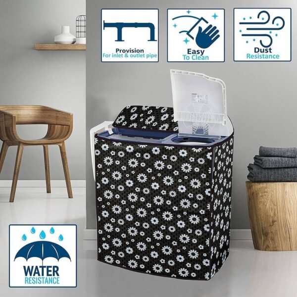Waterproof twin tub machine cover