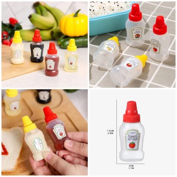 2pcs Set Mini Bottles (Red & Yellow)