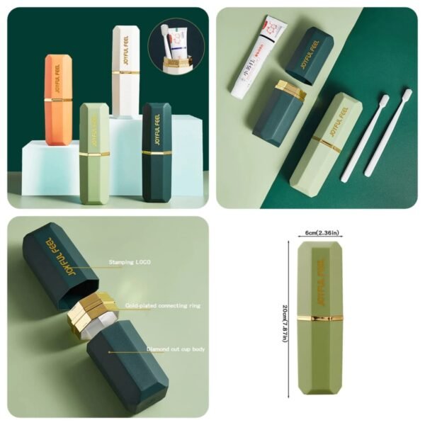 Luxury Travel Brush Holder (Random Colours)