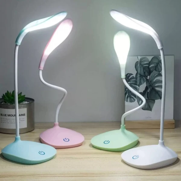 Desk Lamp, Portable Touch Control Eye Protection Table Light, 3 Brightness Level, USB Rechargeable.