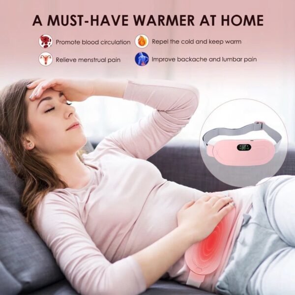 Electric Period Cramp Massager Vibrator Heating Belt for Menstrual Relief Pain Waist Stomach Warming Women

Gift Box Packing