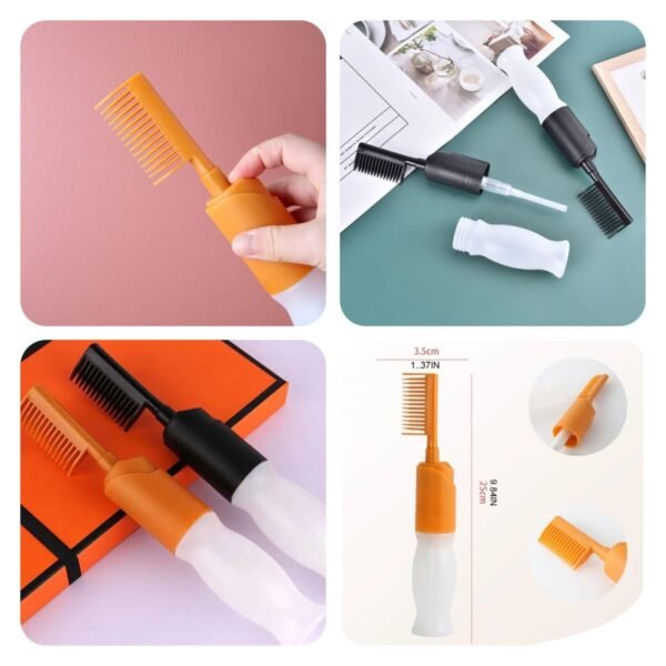 Vvip Oil Comb Bottle (Available Colours Black & Golden) Each