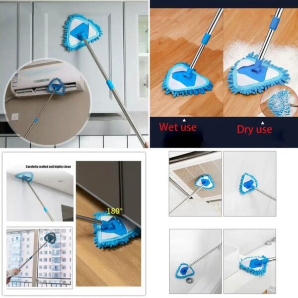 180 Degree Flexible Triangle Mop