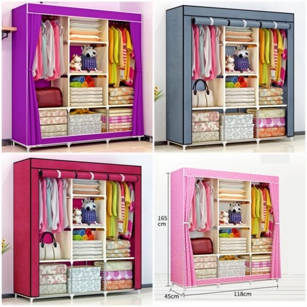 Attachable Non-Wooven Wardrobe  (Random Colours)