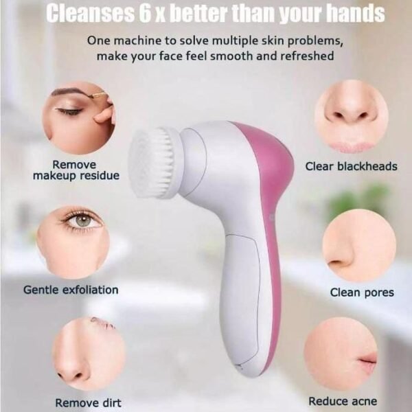 5 in 1 Face Massager Cell Operated
