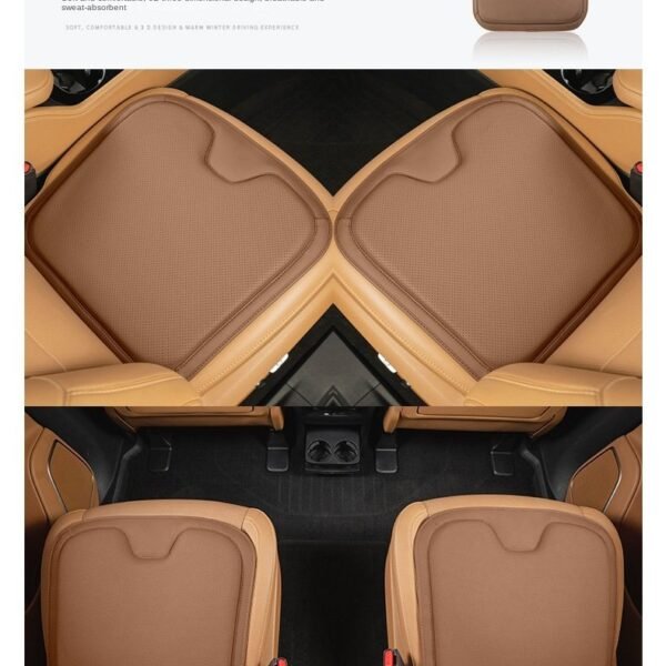 Universal Napa Leather Car Seat Cushion