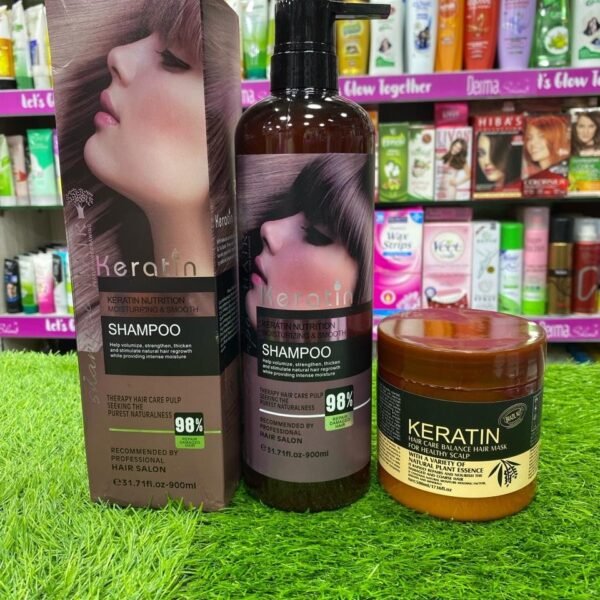 Keratin Nutrition Shampoo 900ml + Keratin Mask 500ml