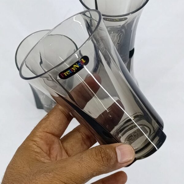 PrettyNeat Flower Crystal Glass Pack of 4 (Capacity 330ml) 
Box packing premium quality