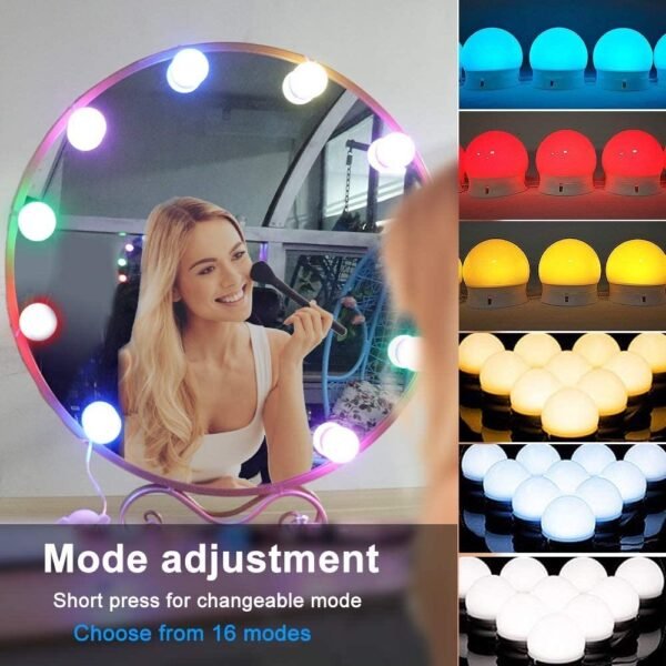 10 Bulb RGB Vanity Light