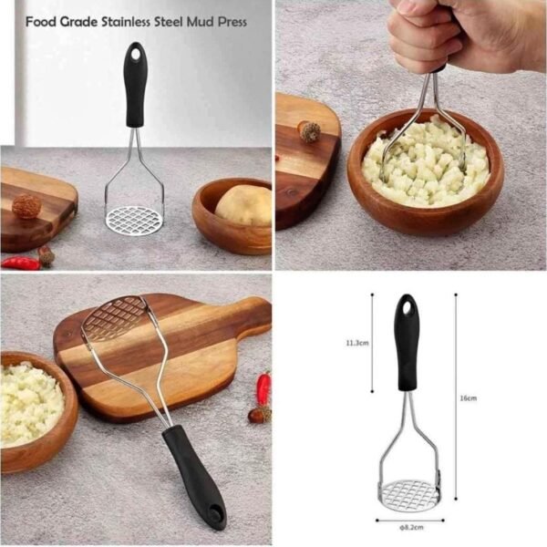 Steel potato mashor