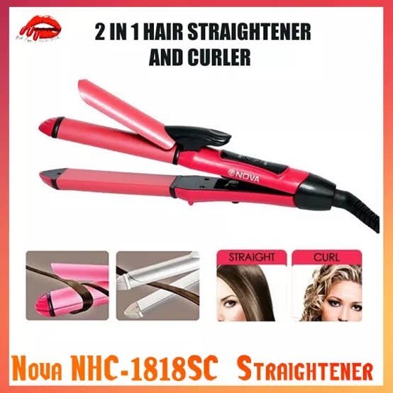 Nova 2 in 1 Straightner & Curler