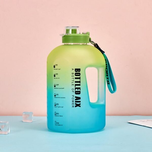 2200ML Outdoor Half With Travel Hydroflask Gym Reminder Scale Gallon Capacity Bottle Large