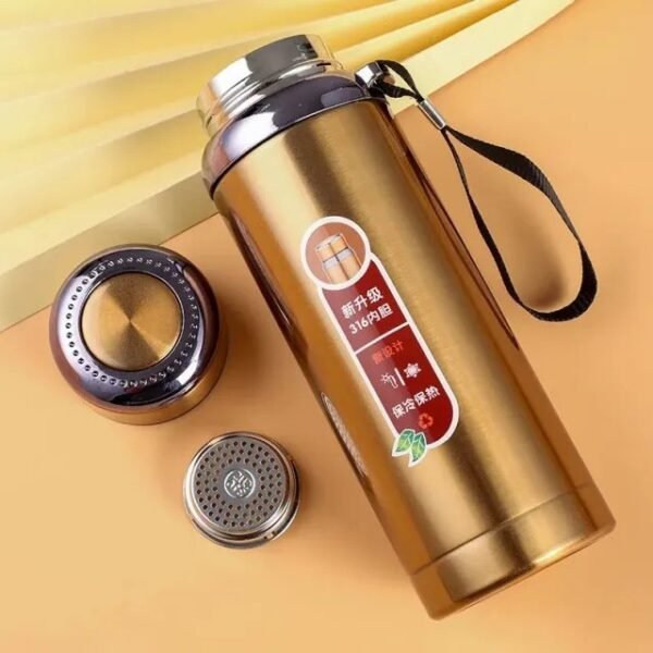 Hot And Cool Water Bottle 1000Ml  (Random Colors)