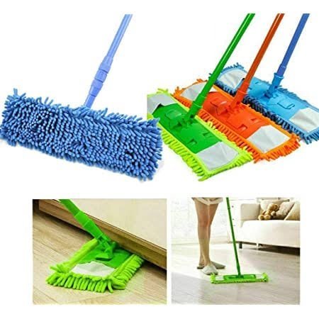 Microfiber Flat Mop(Random Colour)