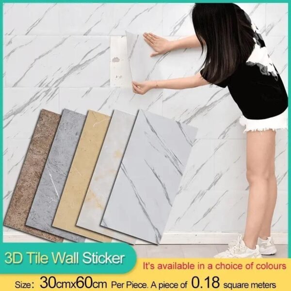 3D Wall Tile Sticker 30x60cm