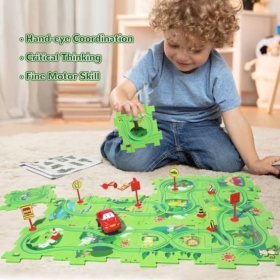 25pcs Rail Car Puzzle