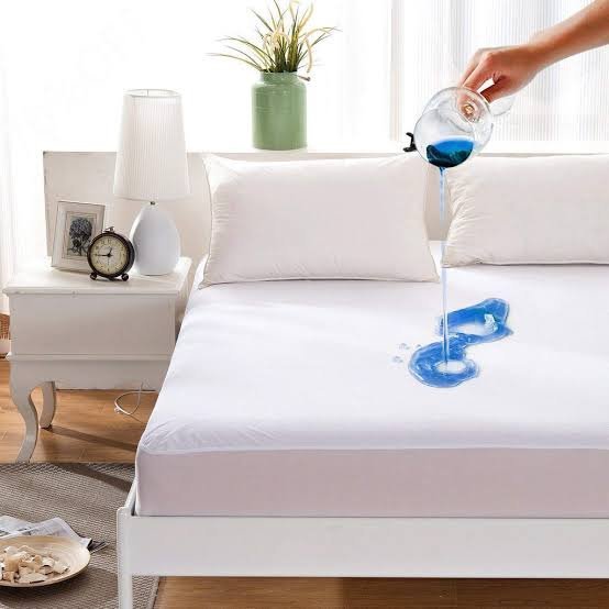 Double Bed King Size Waterproof Mattress Cover (Random Colors)(100% Waterproof)