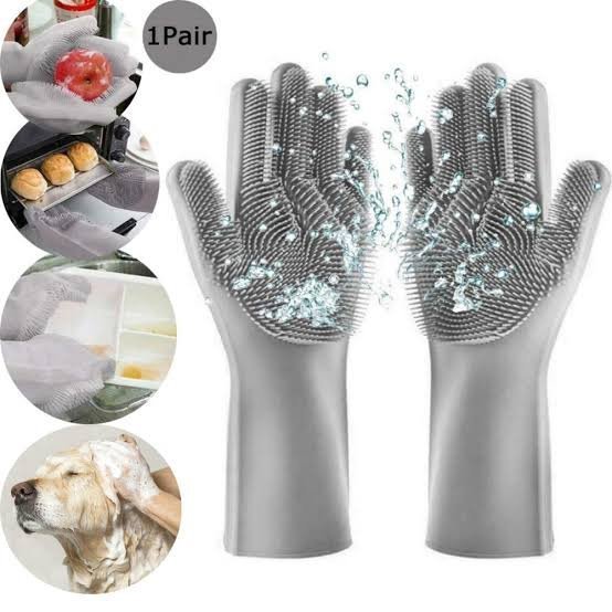 Silicon Dish Washing Gloves