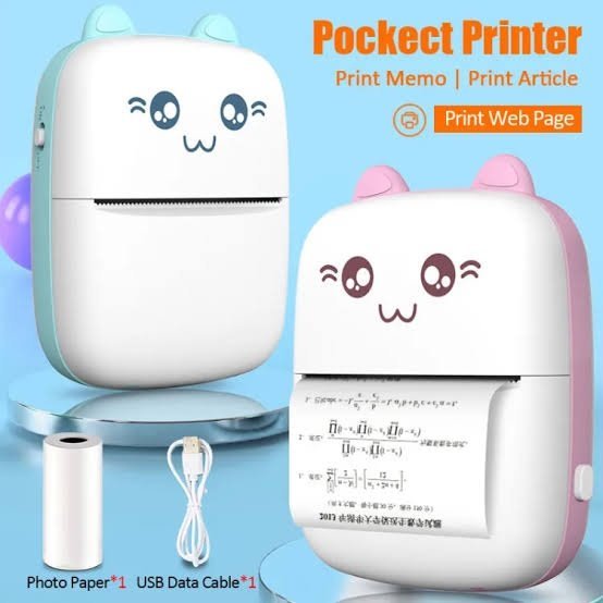 Mini Portable Printer With One Paper Roll  (Original China 🇨🇳)