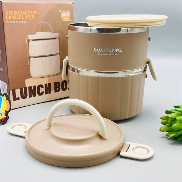 Stainless Steel Double Layer Lunch Box  (Imported China 🇨🇳)