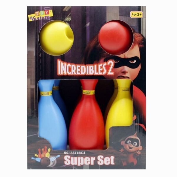 Kids Bowling Set 2 Balls & 6 Bottles