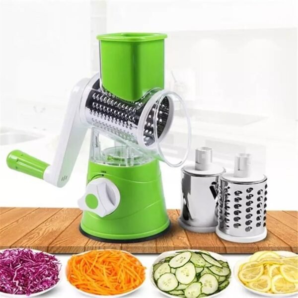 3 in 1 Tabletop Drum Grater Slicer